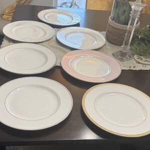 Elegant Dinner 7 Plate Set - Lenox bone china, Waterford and Kate Spade.